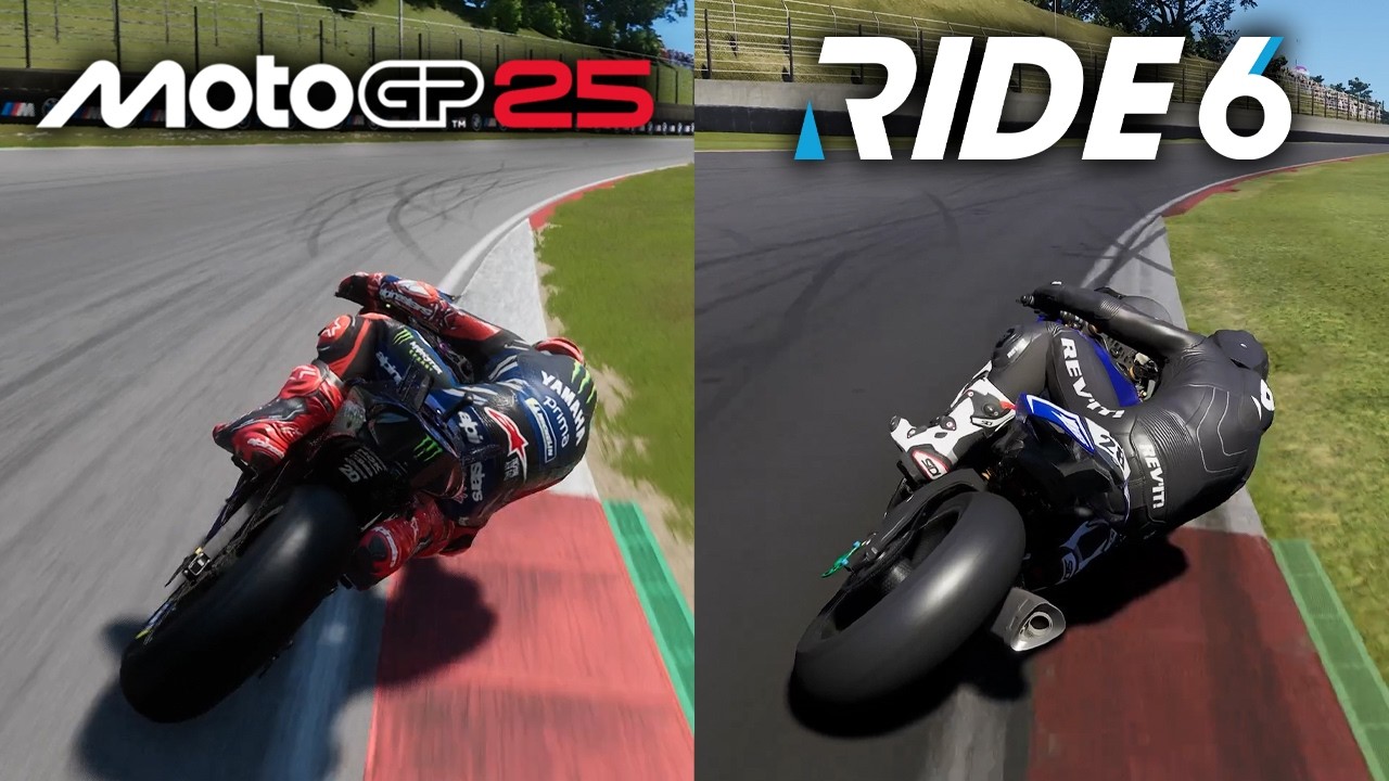 MotoGP 25 vs RIDE 6 | Gameplay Comparison