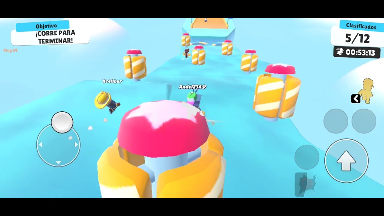 Jugando stumble guys 
