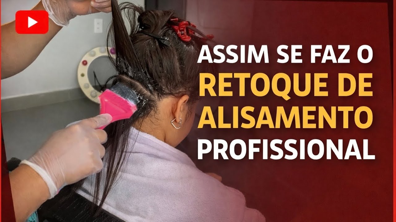 Retoque de alisamento feito do jeito certo