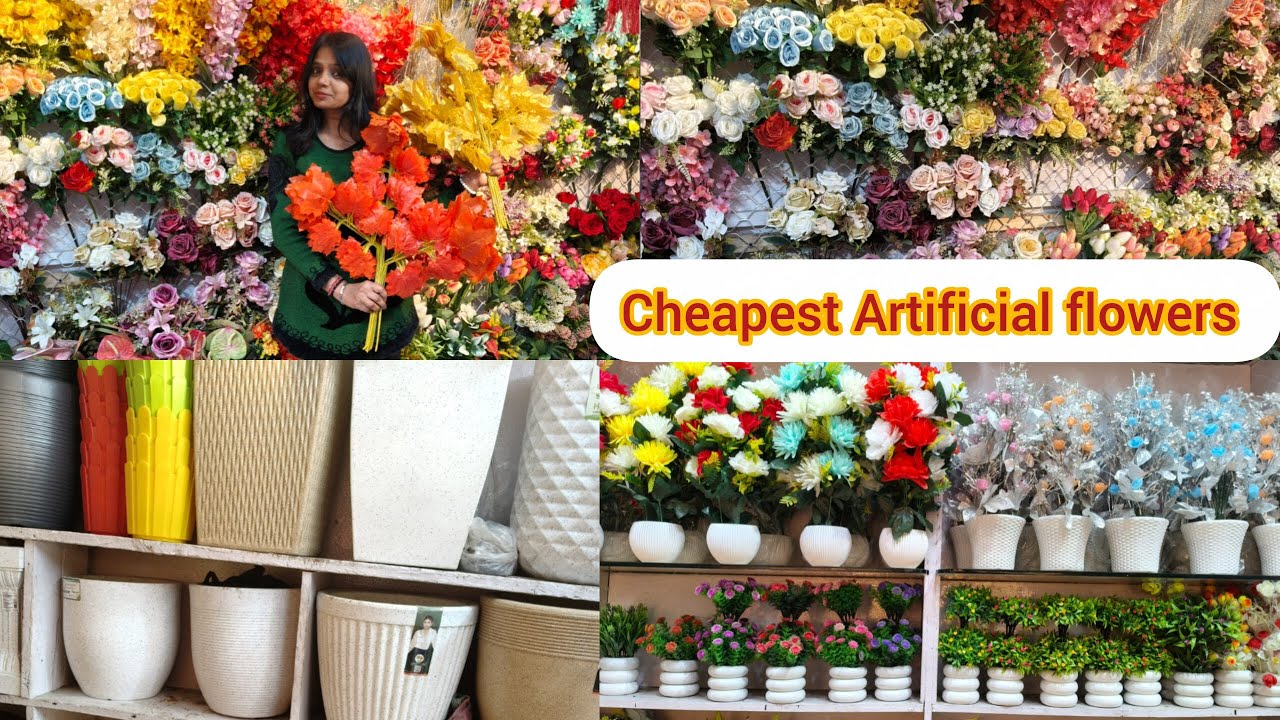 Artificial flowers Wholesale Market  | Sadar bazar  Baratooti Chowk , Chitra tewar vlogger 