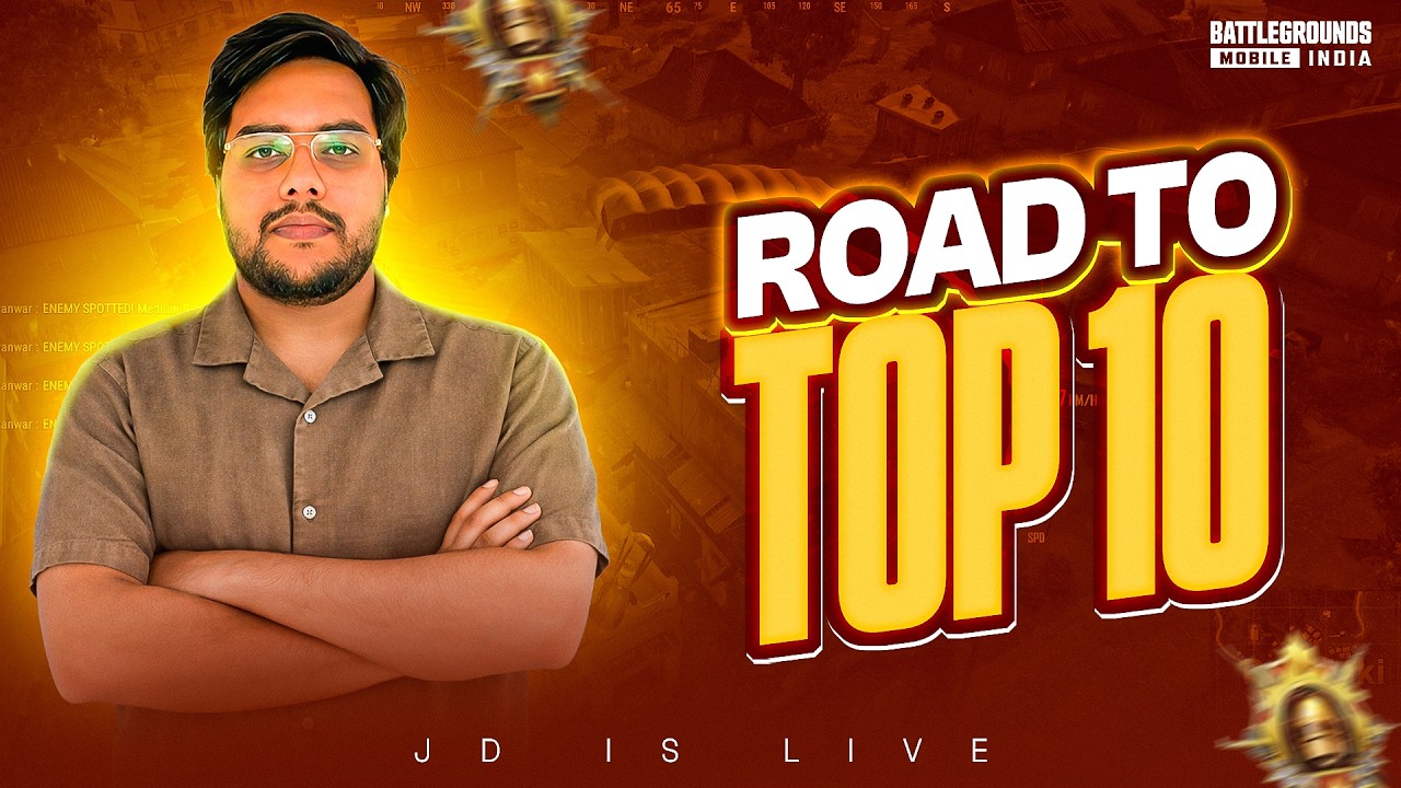 TOP 100 DONE NOW TOP 50 ! FINISH RANKING TOP 10 ! | BGMI LIVE | JDisLIVE | #vsall #bgmilive