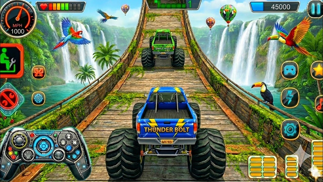 Mega Ramp Challenge! 🤯 Super Crazy GT Monster Truck Racing Stunts | Android Gameplay 2026