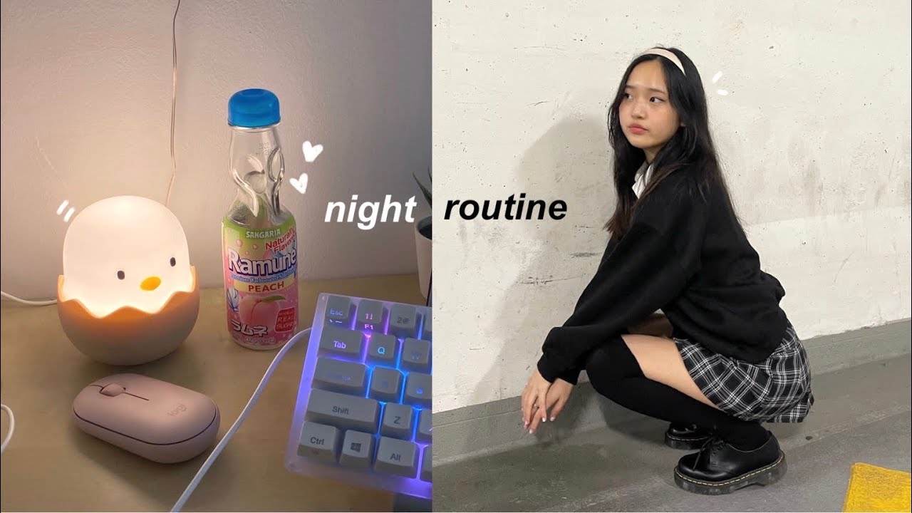 realistic night routine as a university student: in person classes, studying, skincare, stress