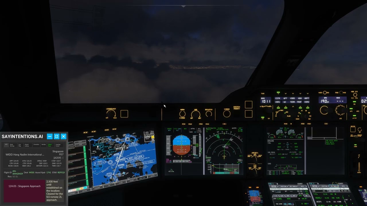 Singapore Airlines A350 | Sunset ILS Landing at Changi – Firm Touchdown | MSFS 2024