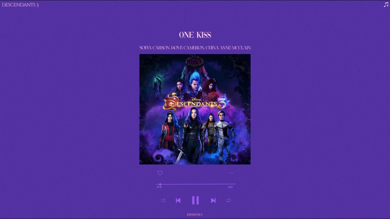 descendants 3 - one kiss (sped up + reverb)