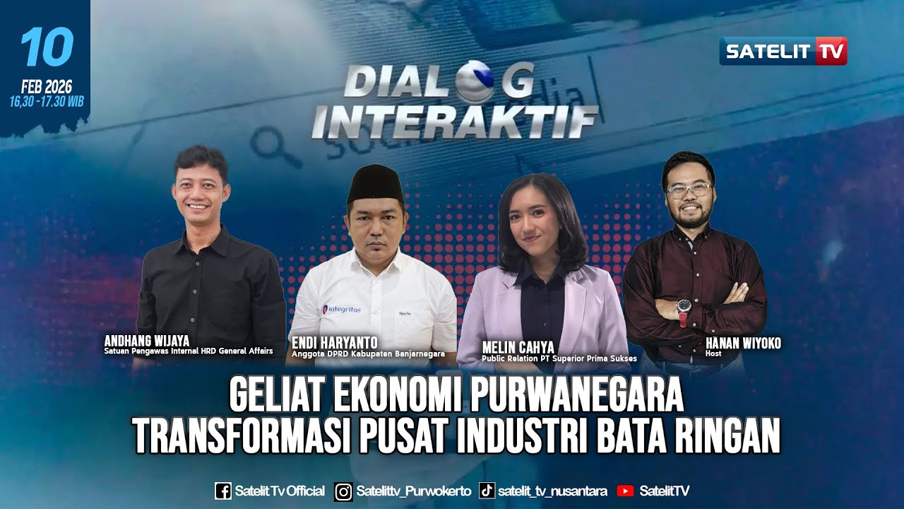 DIALOG INTERAKTIF - Geliat Ekonomi Purwanegara Transformasi Pusat Industri Bata Ringan
