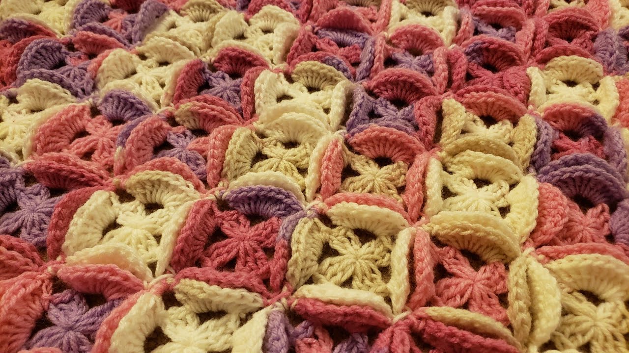 Blooming Granny Motif Shawl (or Blanket) Crochet Tutorial!