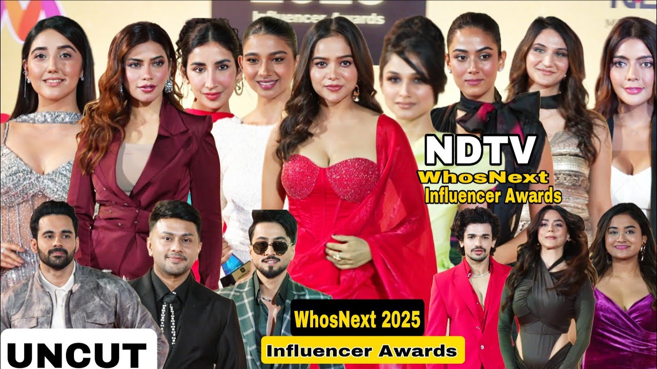 UNCUT | NDTV Style | WhosNext 2025 Influencer Awards | Ashnoor Kaur, Abhishek Bajaj, Awez Darbar 