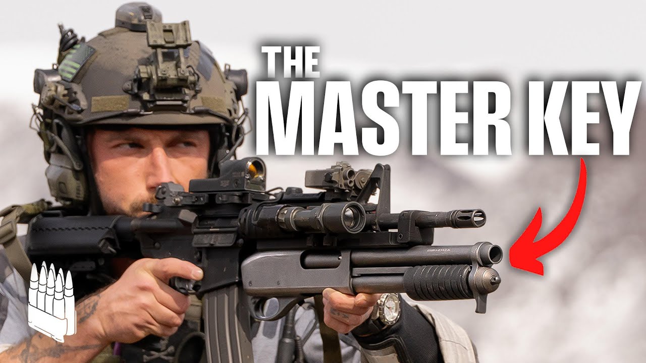 A Shotgun Attached To A M4 Carbine. The MASTERKEY