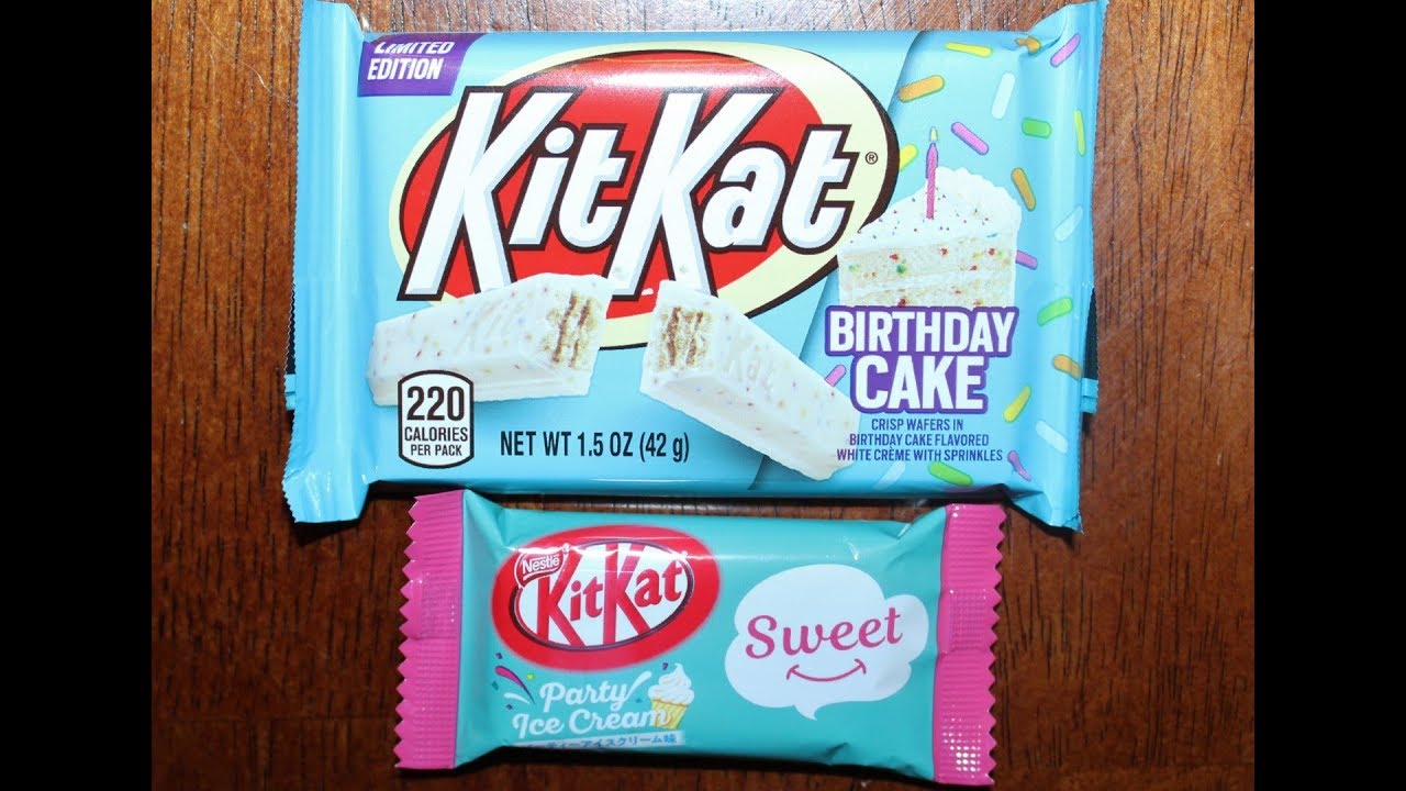 Kit Kat: Birthday Cake & Party Ice Cream Comparison & Review