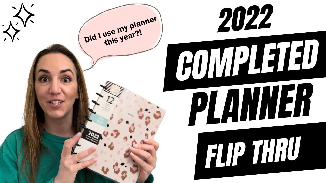 MY COMPLETED 2022 CLASSIC HAPPY PLANNER FLIP THRU