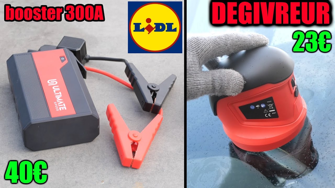 Электрический скребок для льда LIDL ULTIMATE SPEED и средство запуска двигателя BOOSTER типа KARCHER