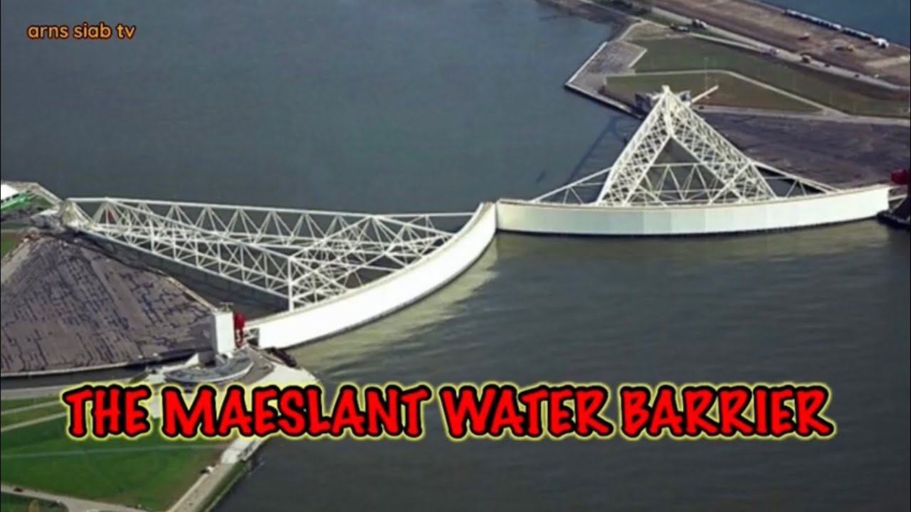 The great water barrier in the world. The MAESLANT water barrier.