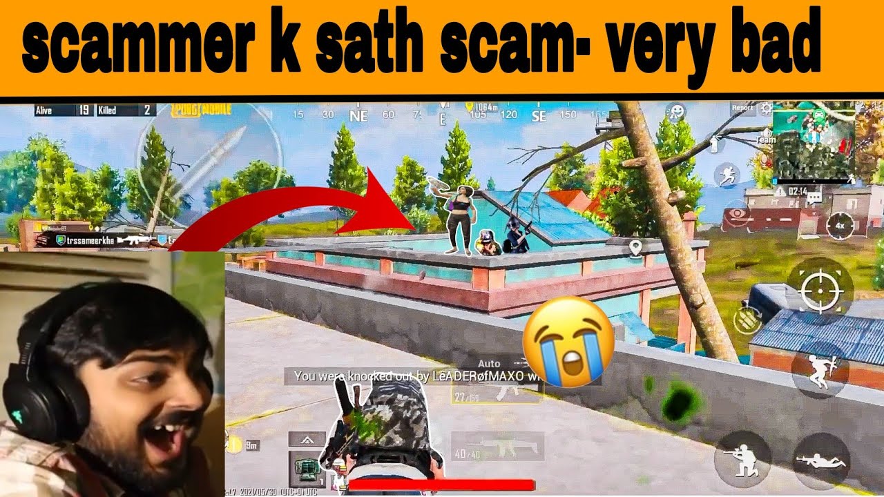 scammer k sath scam hua 😭😭 / pubg mobile/someone unique /  use headphones 🎧