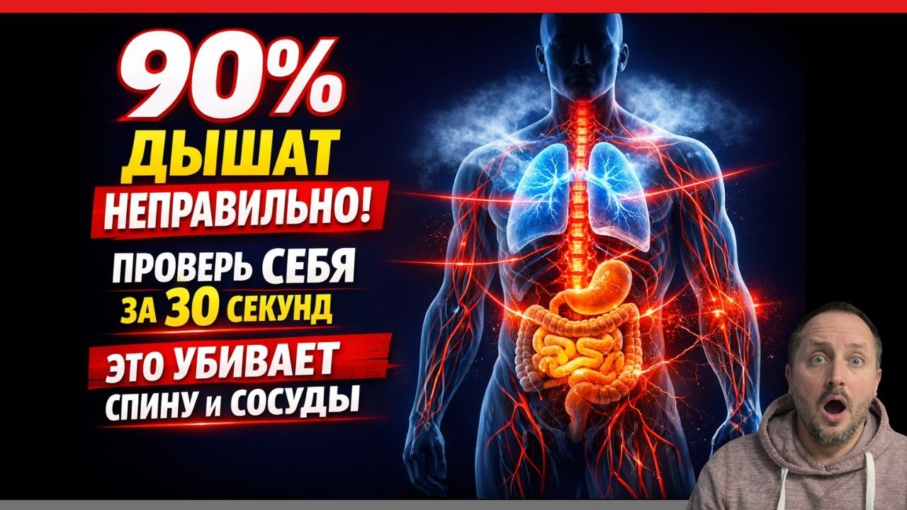 Вы дышите НЕПРАВИЛЬНО! Как дыхание разрушает ваш ЖКТ, спину и нервы.