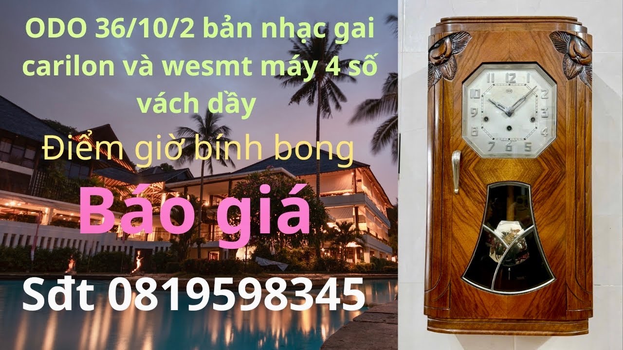 Mã 868 ODO 36/10 gông 10 búa 2 bản nhạc gai và wesmt máy 4 số vách dầy Zin 100% Lh 0819598345
