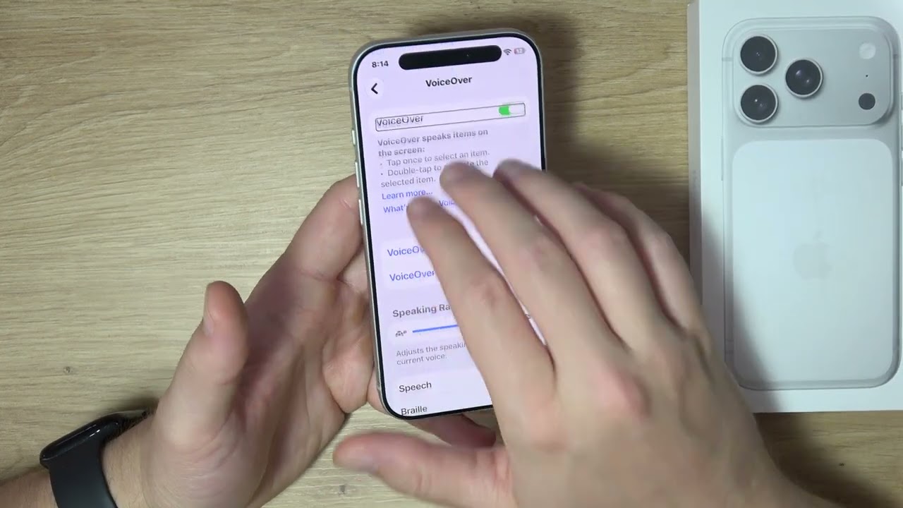 How to Enable Voiceover (TalkBack) on iPhone 18 Pro Max