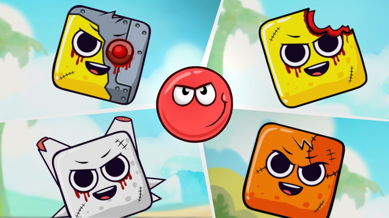 Red Ball 4 | Red Ball Vs Sprunki Boss All Level | All Bosses