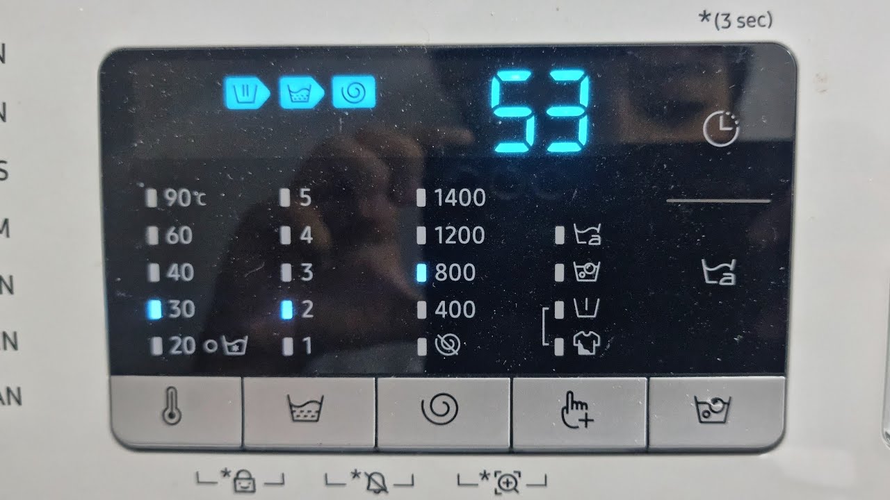 Samsung WW75TA046TE Wool Full Cycle.