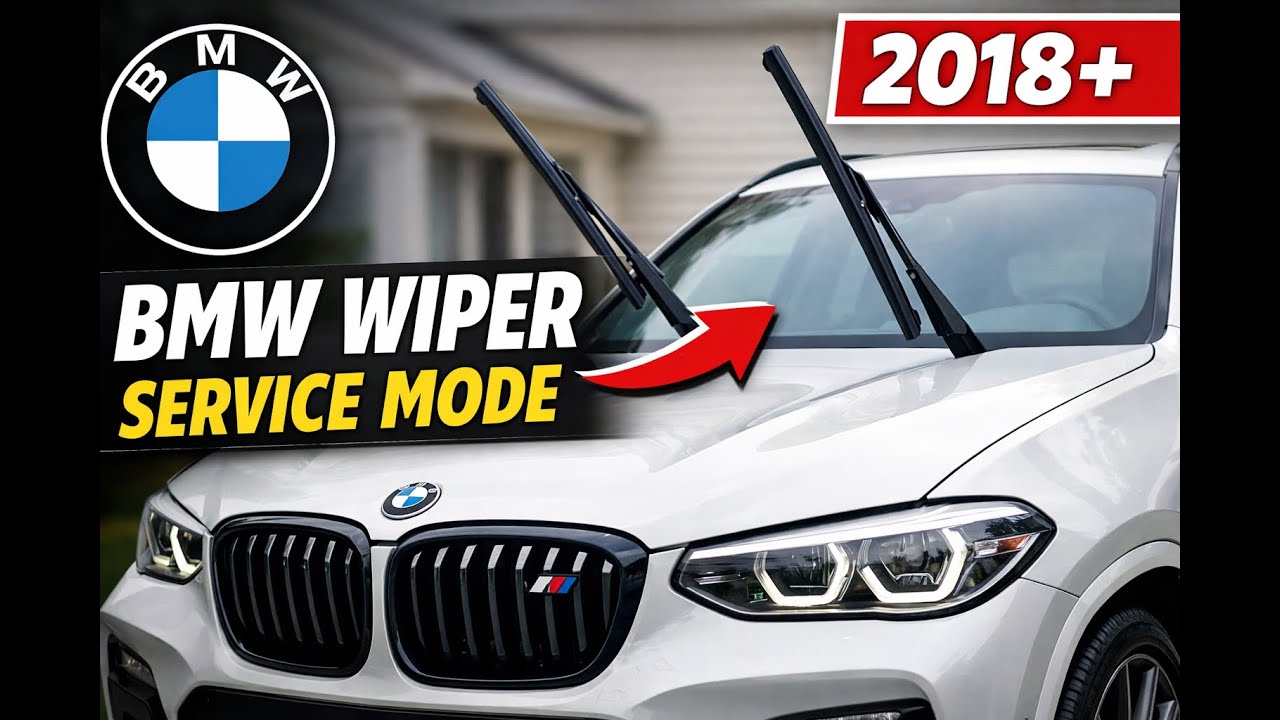 Сервисный режим стеклоочистителей BMW – модели X3, X5, M40i и другие (2018 г. и старше)