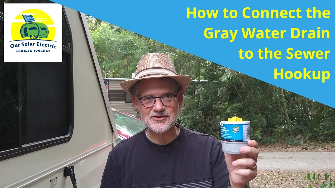 How We Connected the Gray Water Drain to the RV Sewer Hookup for Our Aliner Scout
