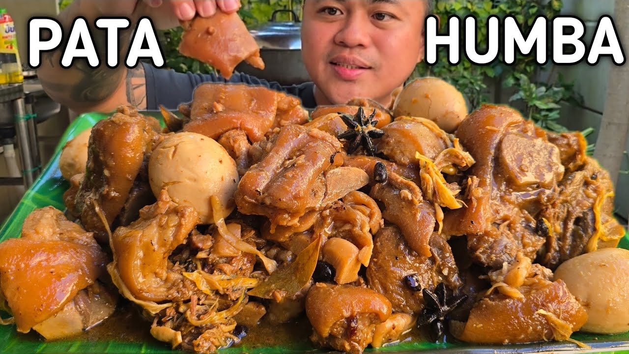 PORK PATA HUMBA | OUTDOOR COOKING | MUKBANG PHILIPPINES