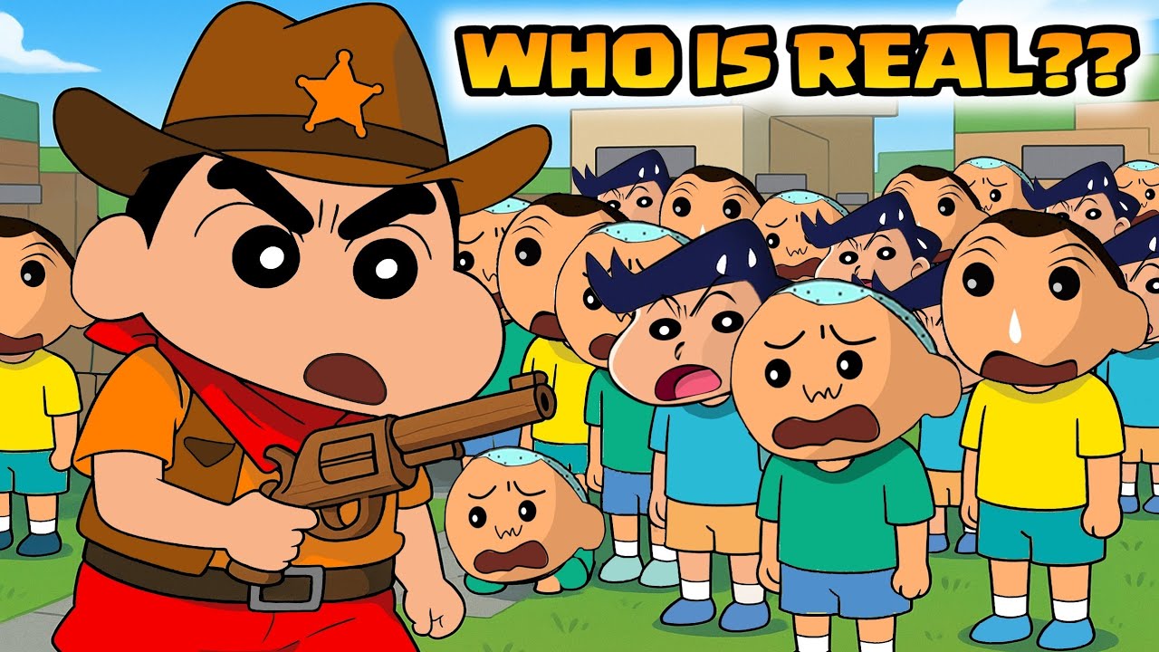 Sherrif Shinchan Trying To Find His Real Friends 😵‍💫🔫 | Roblox NPC or Die | Funny Game 😂