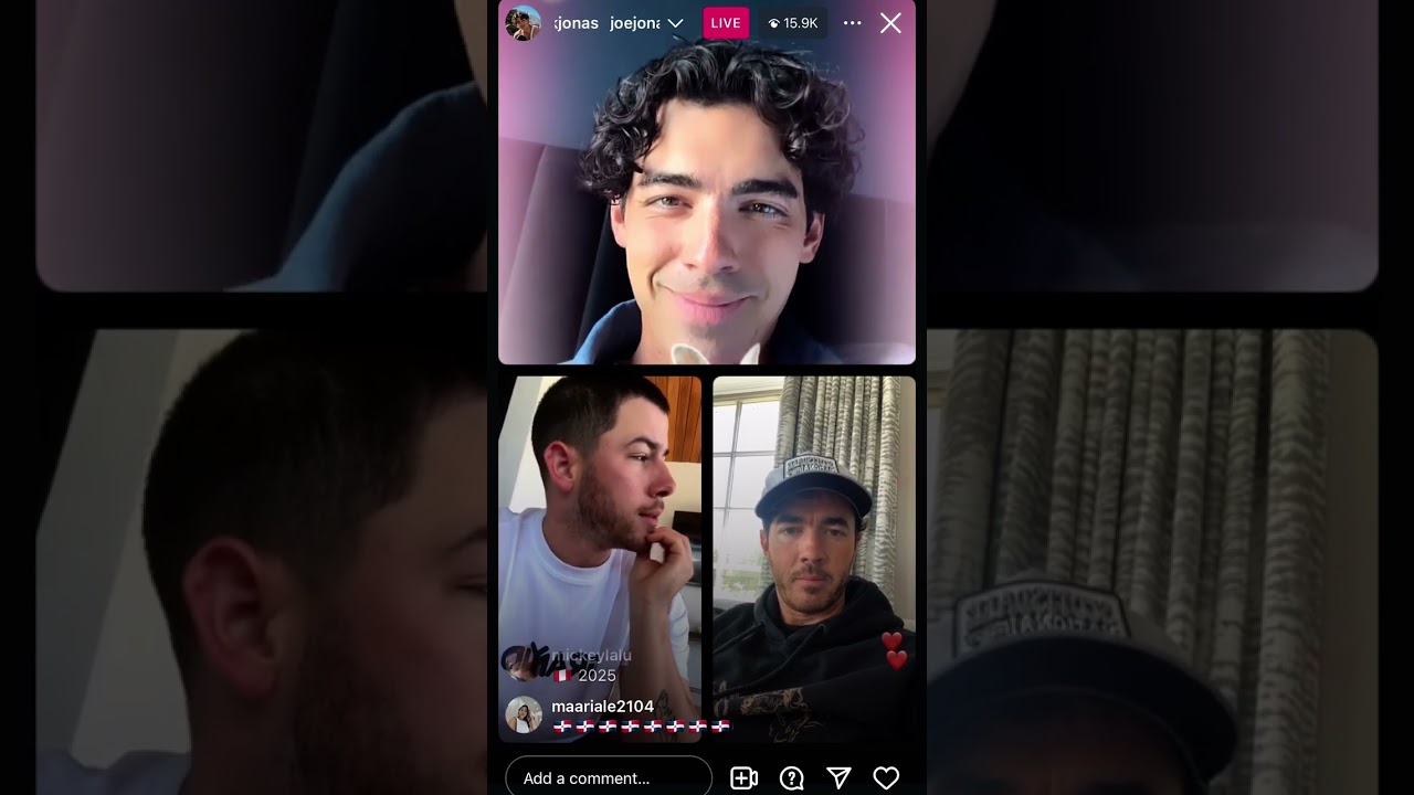 Nick, Joe & Kevin Jonas Instagram Live - August 20, 2024