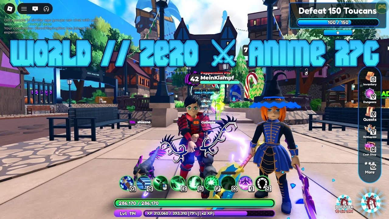 Roblox - GamePlay #17 - World // Zero ⚔ Anime RPG