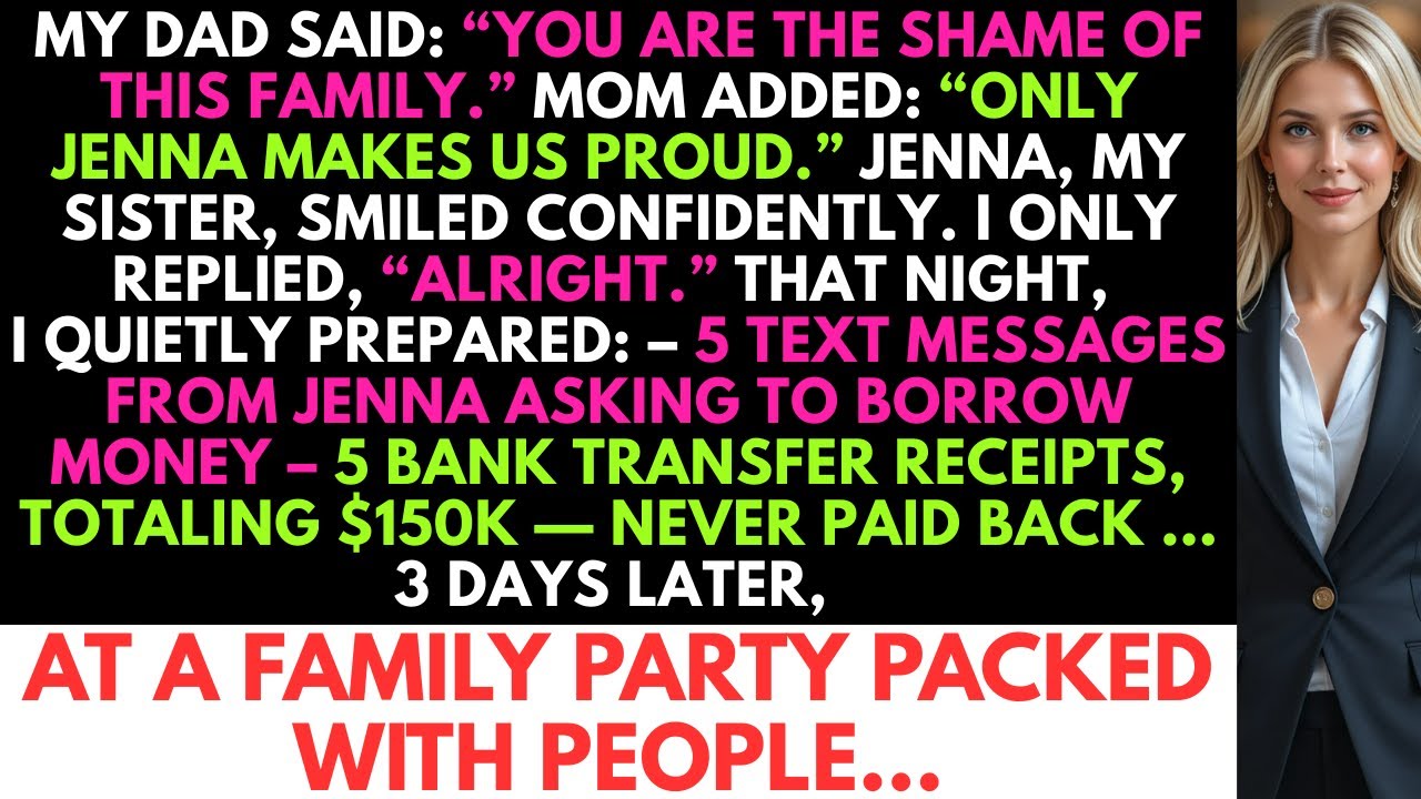My Dad Said: “You Are the Shame of This Family.” Mom Added: “Only Jenna Makes Us Proud.” That Night…