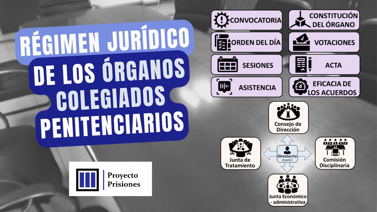 Régimen jurídico órganos colegiados (centros penitenciarios España)