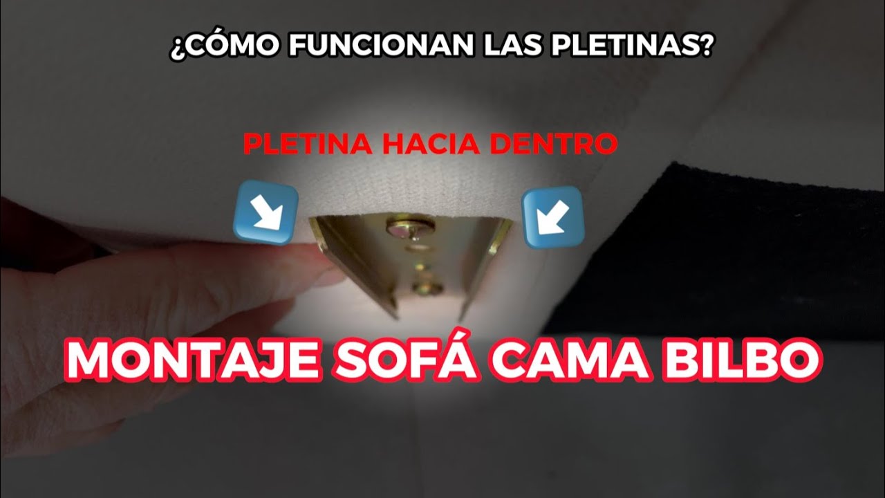 MONTAJE SOFÁ CAMA BILBO