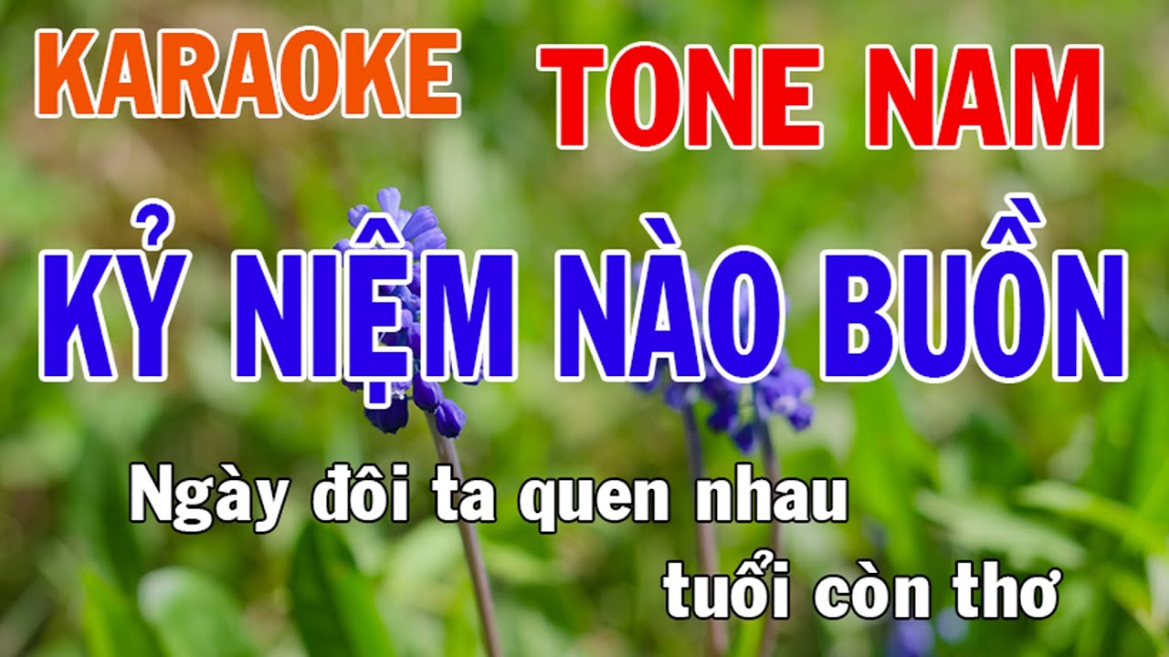 Kỷ Niệm N&agrave;o Buồn Karaoke Tone Nam Nhạc Sống - Phối Mới Dễ H&aacute;t - Nhật Nguyễn