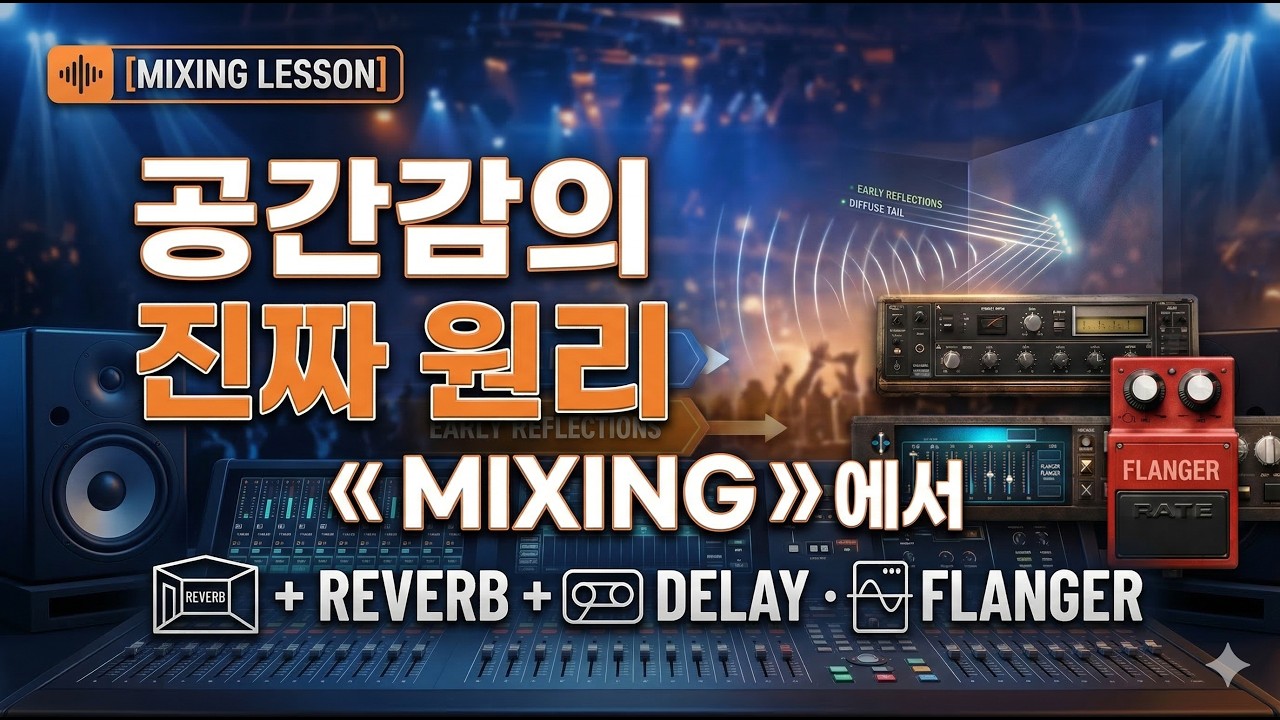 믹싱에서 공간감이 만들어지는 진짜 원리 - Time Based Effect Introduction and History #Reverb,#Delay,#Flanger,