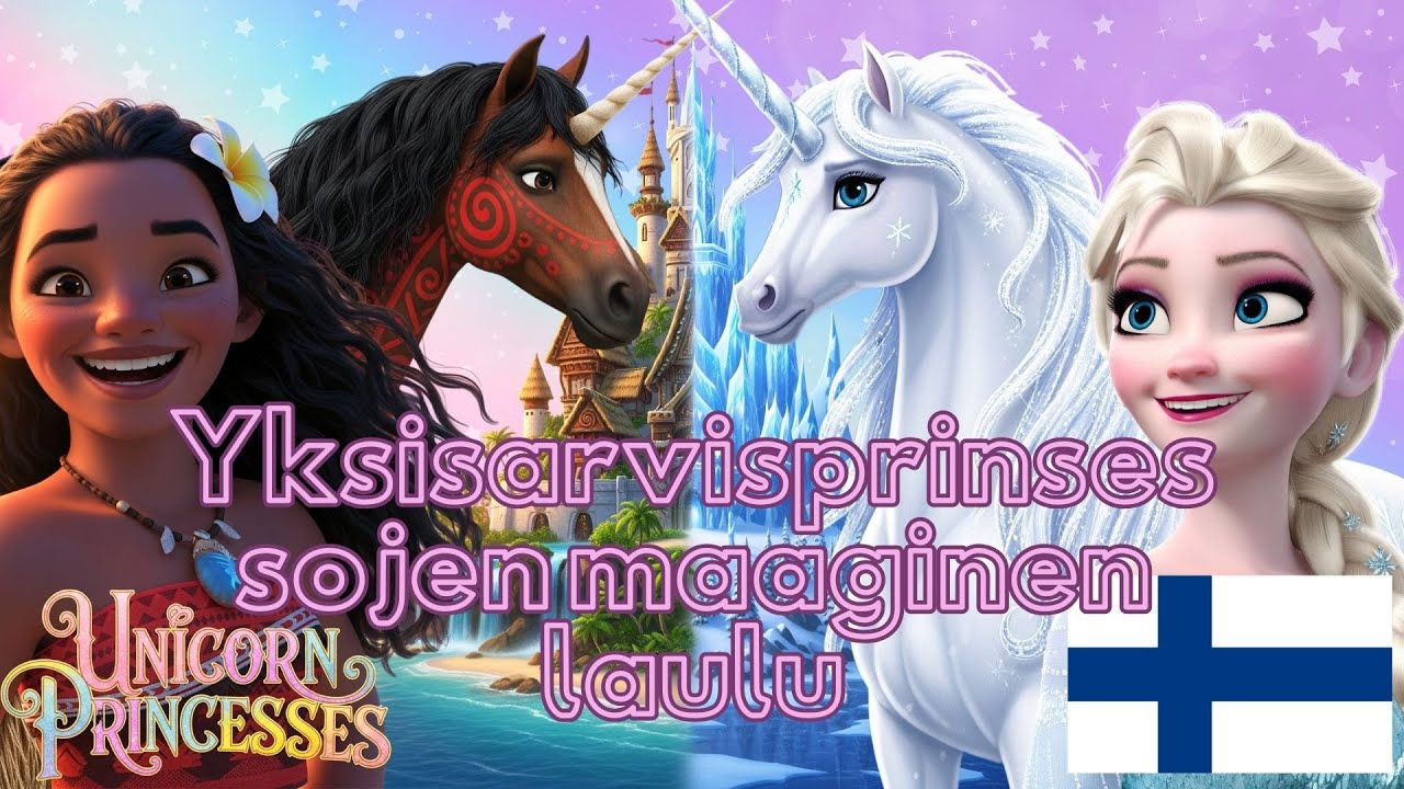 🦄 Mitä Jos Elsa ja Moana Olisivat Taikayksisarvisia? ✨👑 (Disney Prinsessalaulu) 🎶