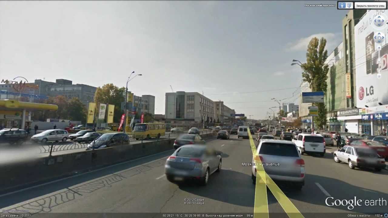 Google street view driving - Kyiv (Kiev), Ukraine