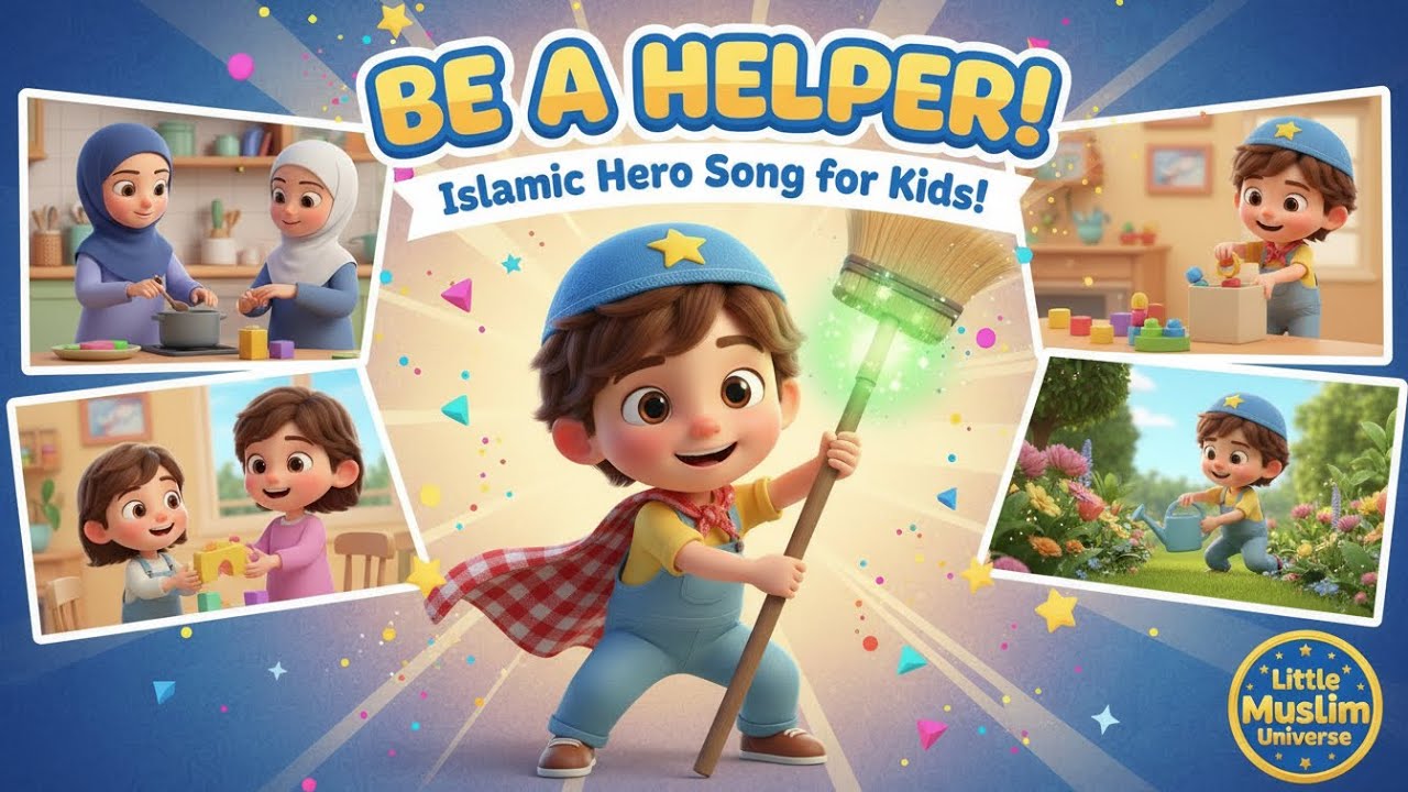 Be a Helper, Be a Friend! 🌸 | Islamic Manners Poem | LittleMuslimUniverse