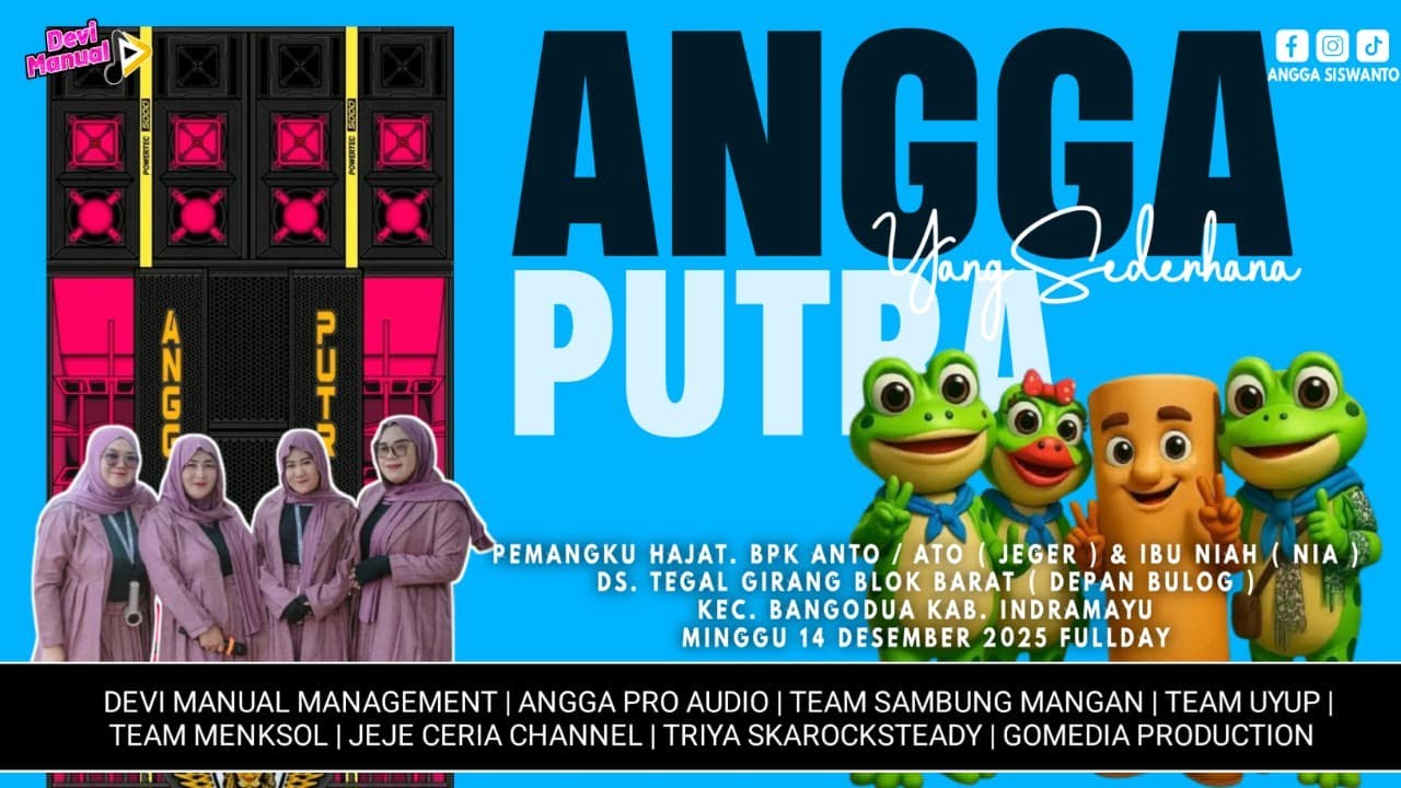 LIVE ( FULLDAY ) YANG SEDERHAN ANGGA PUTRA | SHOW DS TEGALGIRANG BANGODUA | 14 DES 2025