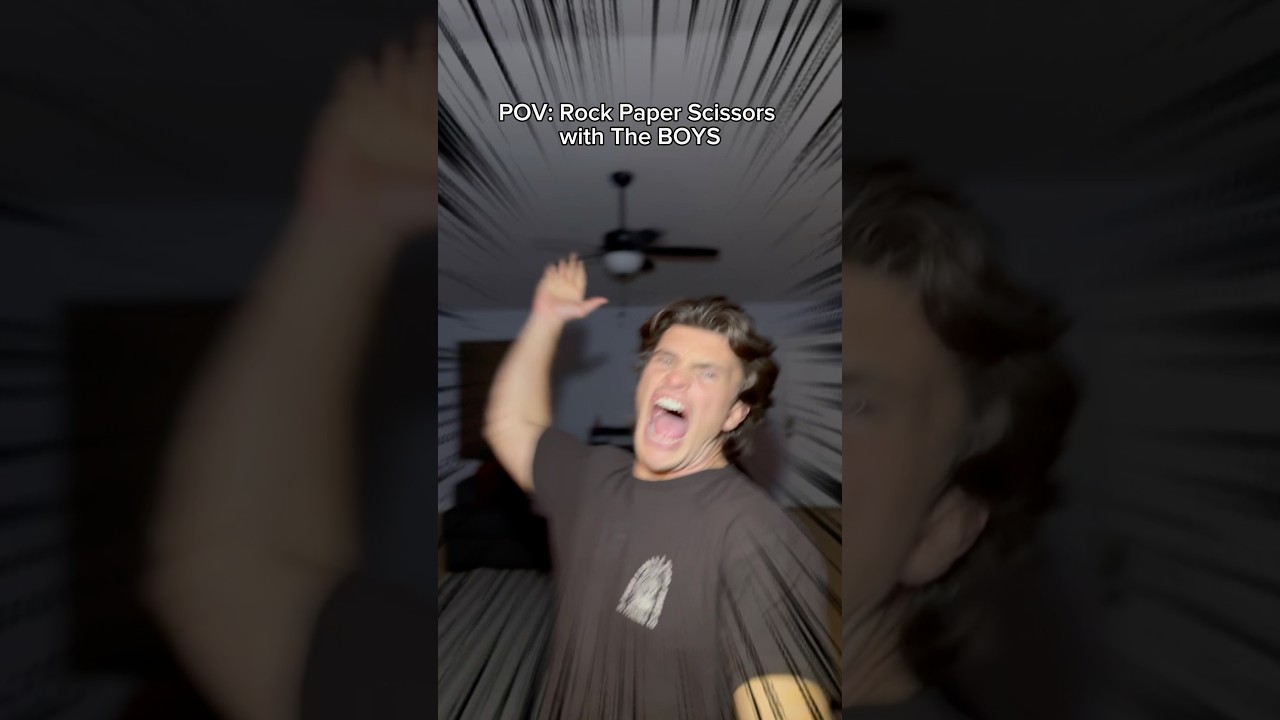 POV: Rock Paper Scissors with the BOYS&hellip;😤 #theboys #viral #shorts