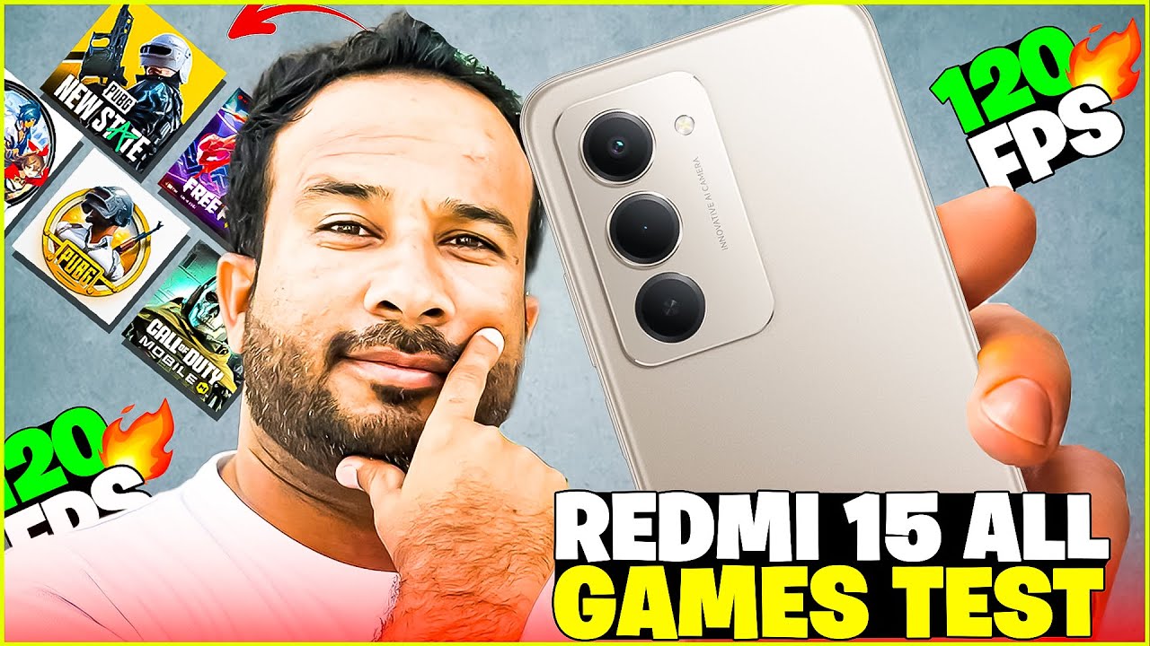 Redmi 15 All Games Test 🔥 PUBG, Free Fire & Call of Duty Performance Review | Gaming Beast 2025!