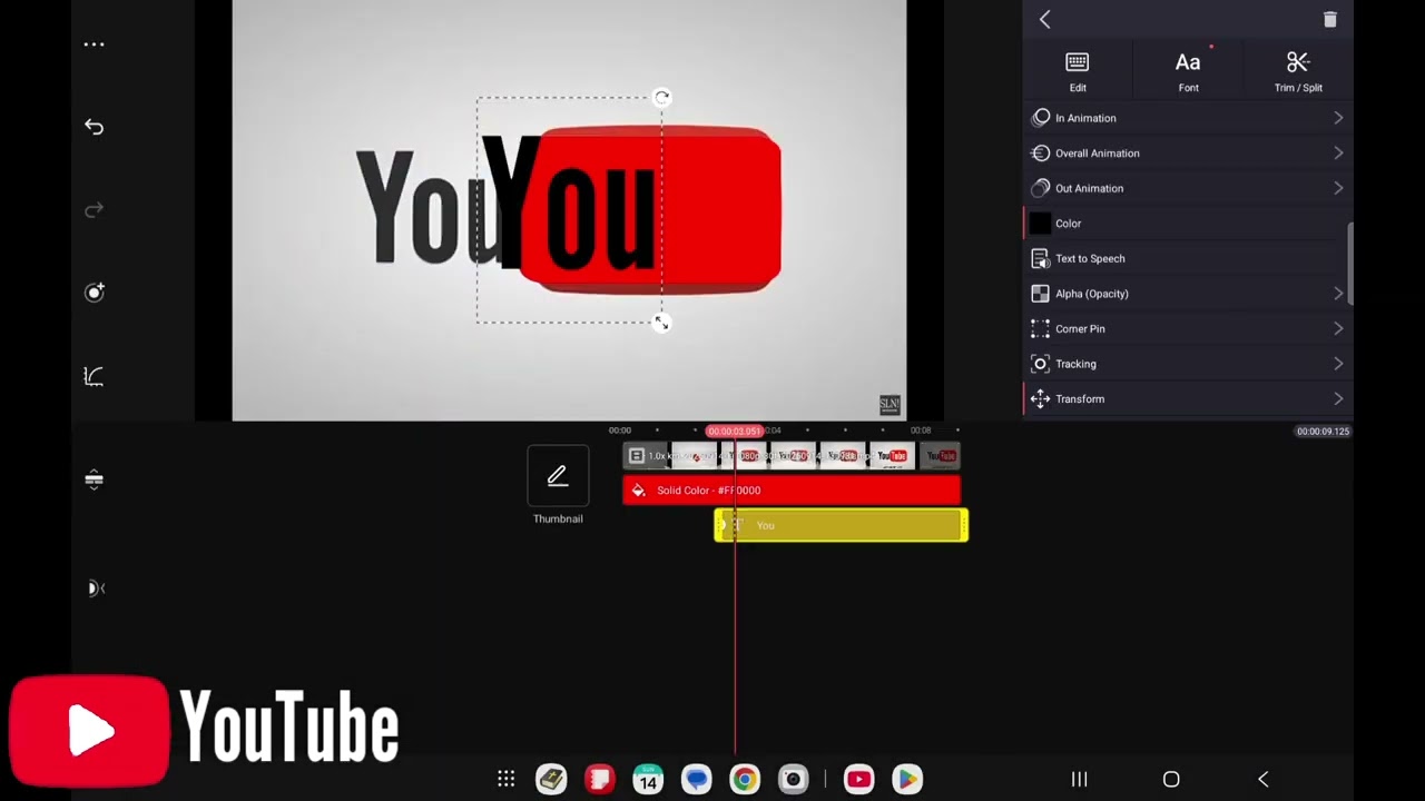 The new YouTube logo Speedrun kinemaster (be like)