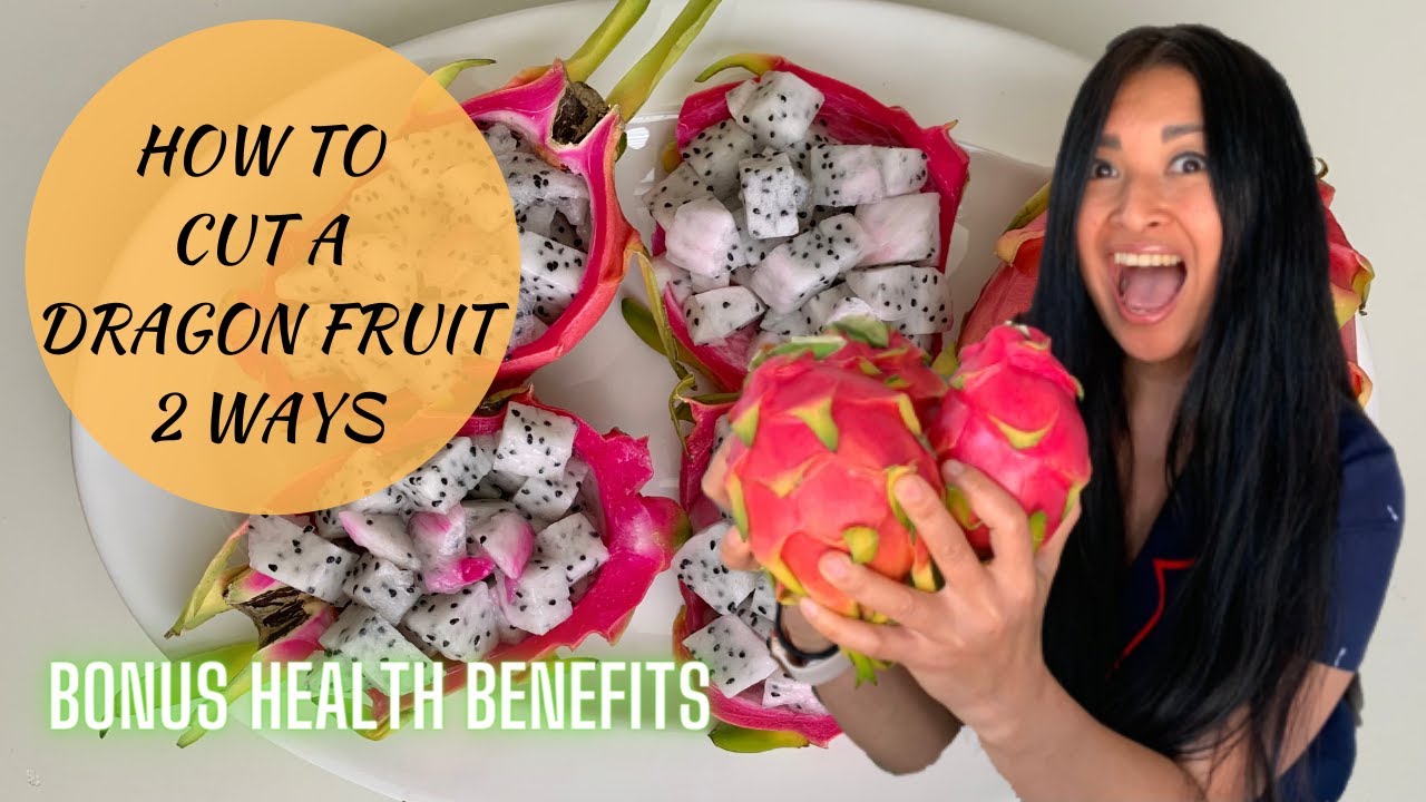 How to Cut a Dragon Fruit 2 Ways | How to Pick and Eat Dragon Fruit | Dragon Fruit Health Benefits
