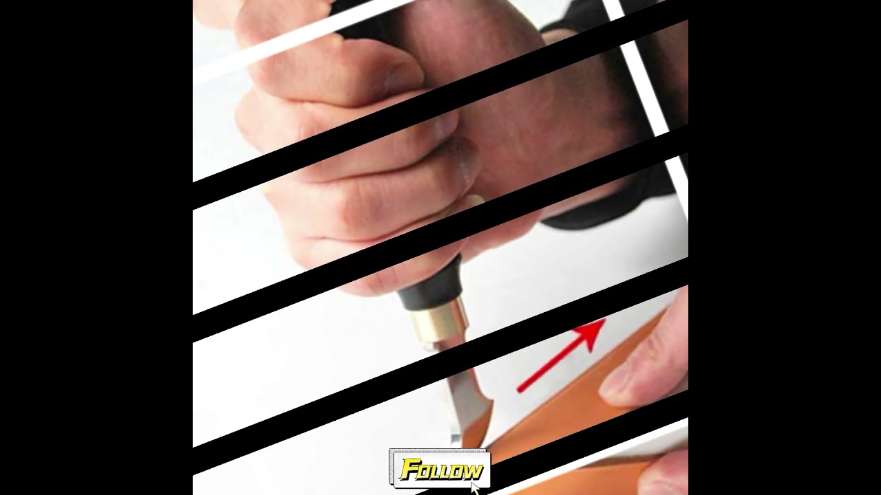 Transform your leather projects with the Leather Edge Creaser!