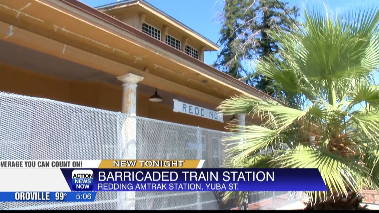 Redding Amtrak rider speaks out after access to station facilities is barricaded by fence