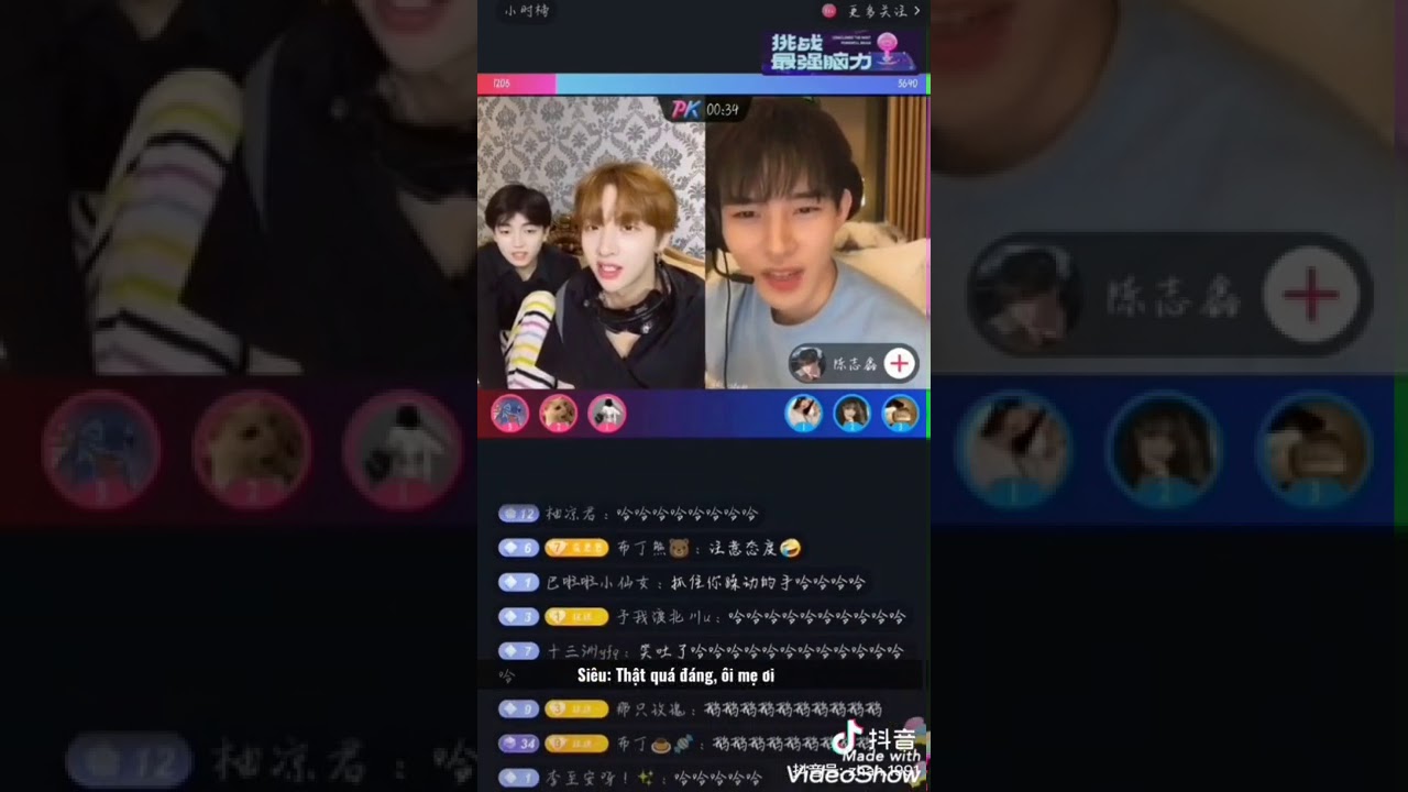 [Vietsub][捏捏浩浩] Nienie❤Haohao. Khi Nienie bị phạt 3 ngày không được hôn.