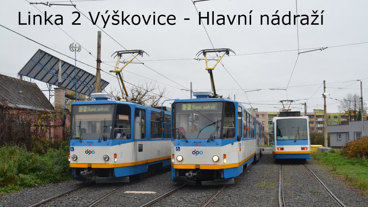 OČIMA OSTRAVSKÉ TRAMVAJAČKY: linka 2 Výškovice - Hlavní nádraží