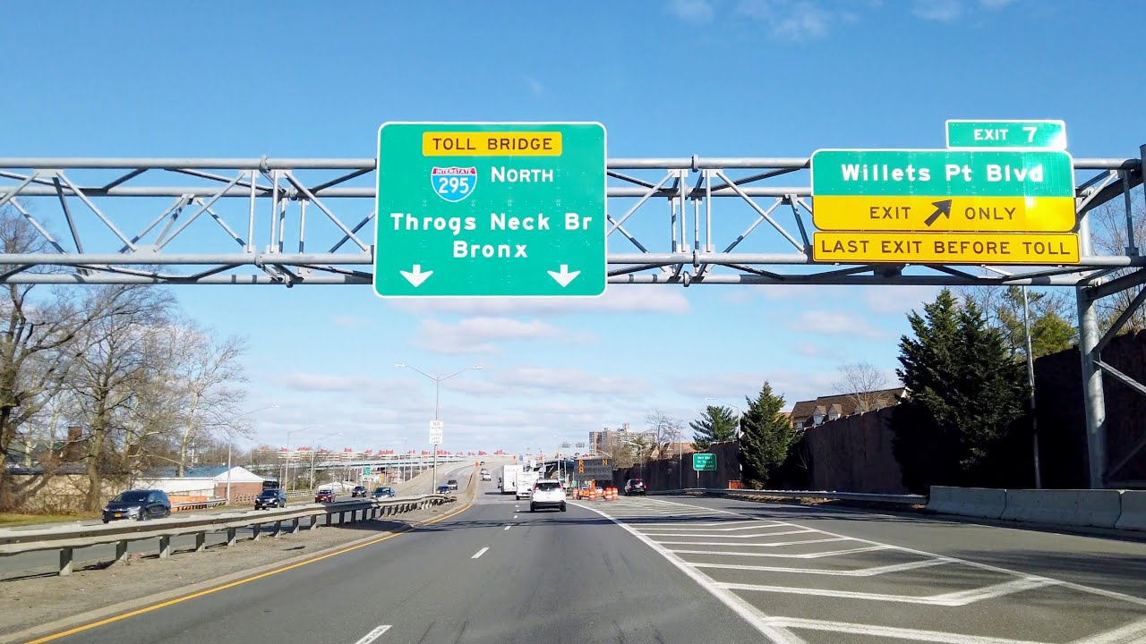 4K Highway - Clearview Expressway (I-295) Full Length from Queens to Bronx, NYC