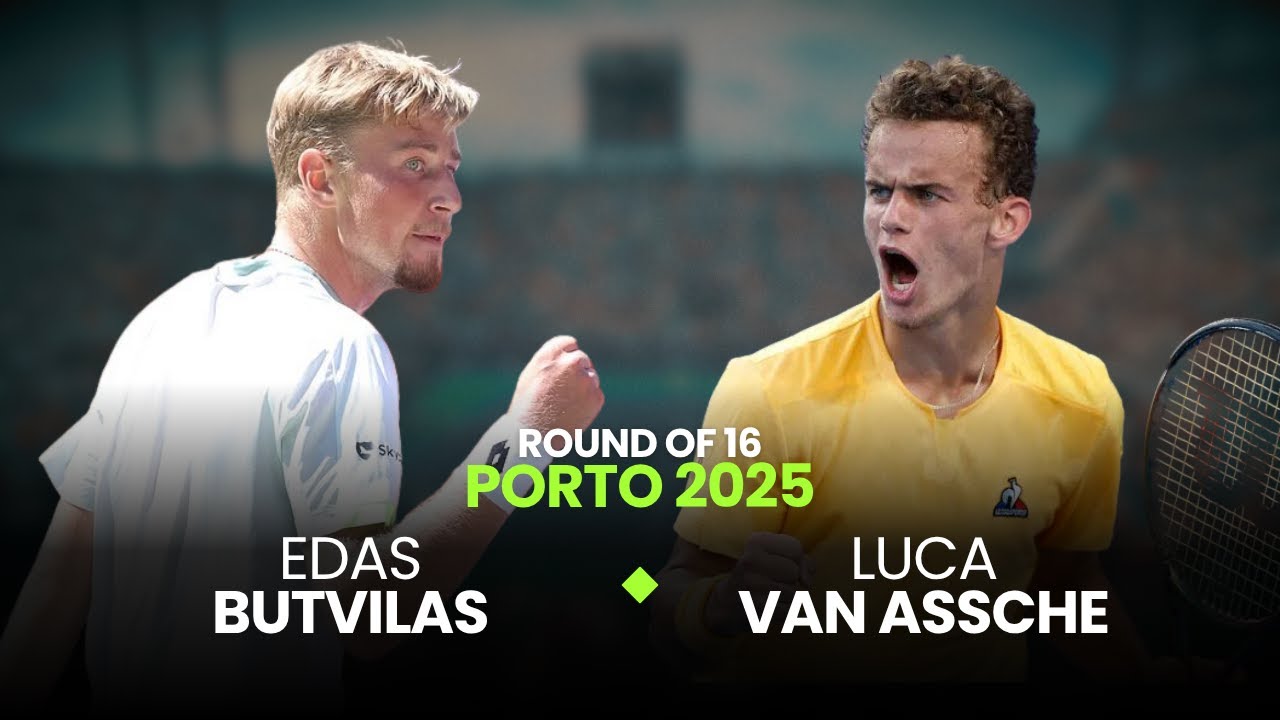 Edas Butvilas vs Luca Van Assche | Porto 2025 R16 | ATP Highlights