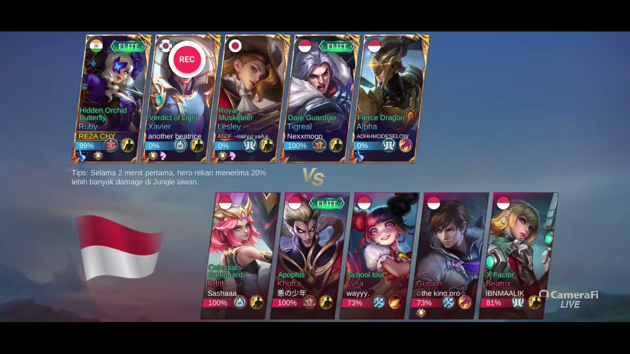 RUBY MABAR RANK LEGEND MOBILE LEGENDS