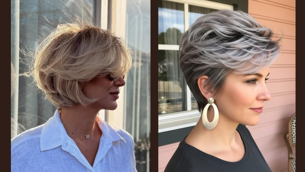 CORTE DE CABELO CURTO PARA SENHORAS +50 +60 +70 ANOS